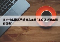 北京什么是区块链概念公司[北京区块链公司有哪些]