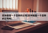 区块链是一个怎样的公司[区块链是一个怎样的公司呢]